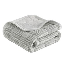 Jersey Cotton Quilted Toddler Blanket, Breathable and Warm for Boys and Girls