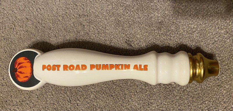 BROOKLYN BREWERY POST ROAD PUMPKIN ALE  Beer Tap Handle 12” GREAT CONDITION! 