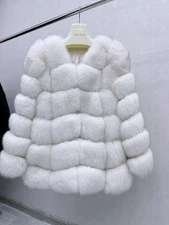 Fur Jacket Womens Winter Fox Fur 2025 Fox Fur Mid Long V-neck Real Fur Parka