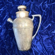 10” Bernard Rice Sons Apollo Silverplated cocktail shaker pitcher  # 4045 1920's