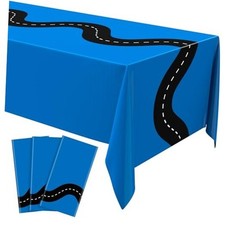 Pcs Racing Table Cloths Car Birthday Party Supplies 54 x 108 Inch 3 Blue