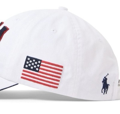 Ralph Lauren Polo USA Olympic Team Hat White American Flag Paris