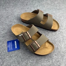 Birkenstock Arizona Stone Birkibuc Sandal Women's shoes Brand-new and Box