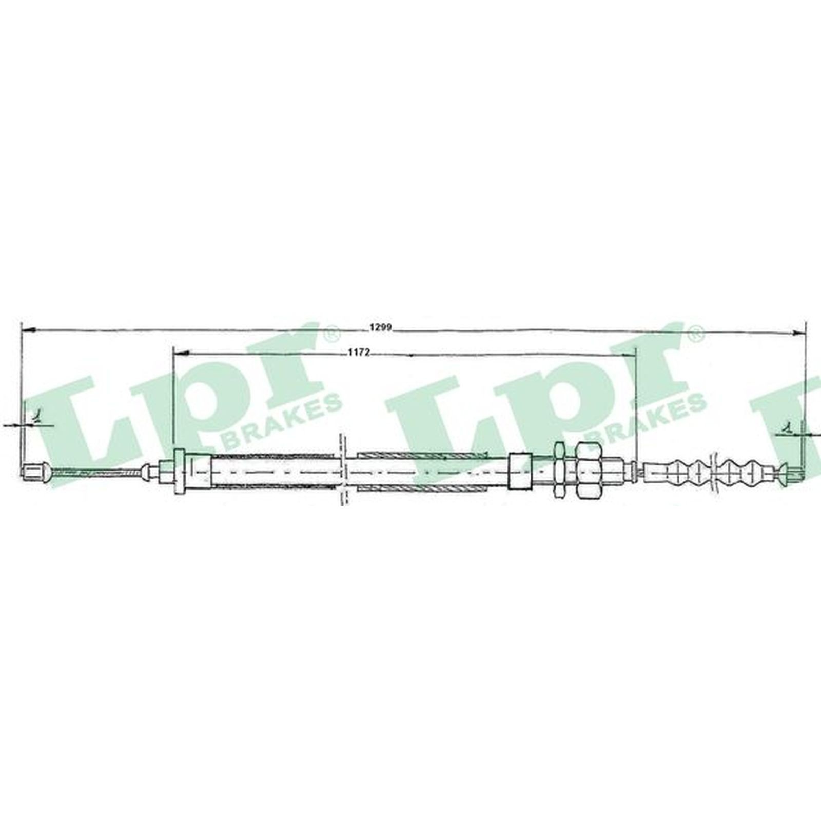 1x ORIGINAL® Lpr Seilzug, Feststellbremse Links für Citroën XANTIA XANTIA