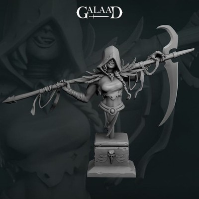 Female Reaper Warlock Bust - Galaad Miniatures - Dungeons and Dragons