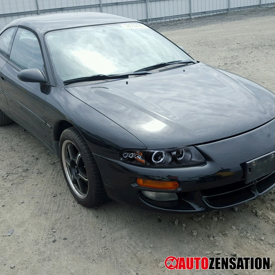 Fit 1997-2000 Dodge Avenger Chrysler Sebring Black LED Halo Projector Headlights - Imagem 3 de 4