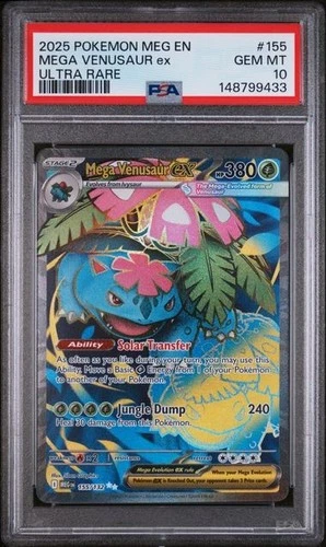 PSA 10 Mega Venusaur EX 155/132 Pokémon Mega Evolution PSA 10