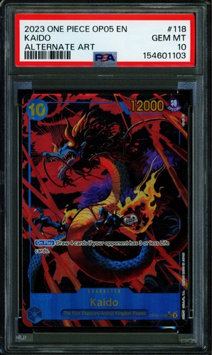 Kaido (Alternate Art) graded PSA 10 for sale on eBay