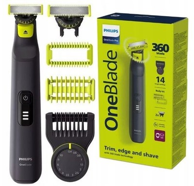 Oneblade Pro 360 Qp6542/15 Bart- & Körpertrimmer, Nass/trocken, 90 Min Akku