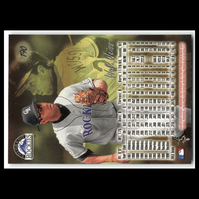 Walt Weiss #190 1997 Fleer Ultra Colorado Rockies Baseball Card
