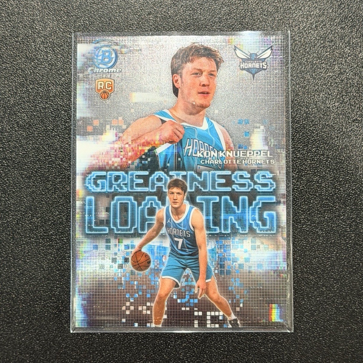Kon Knueppel 2025 B owman Chrome Greatness Loading Rookie Hornets GL-4