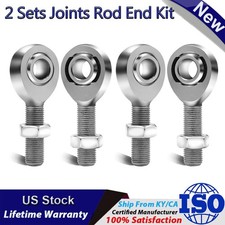12 Heim Joints Rod End Kit Left And Right Hand Thread Heim Joint Assembly 4pcs 12 Heim Joints Rod End Kit Left And Right Hand Thread Heim Joint Assembly 4pcs