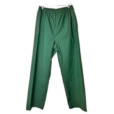 Columbia Rain Pants PVC Men's LARGE Forest Green Fishing Hiking Outdoor Water