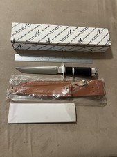 Blackjack Knives Model 1-7 Subhilt Black Canvas Micarta USA Knife NOS