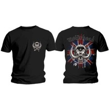Image of Motorhead Unisex Tee: British Warpig & Logo (Back Print) (X-Large) Black
