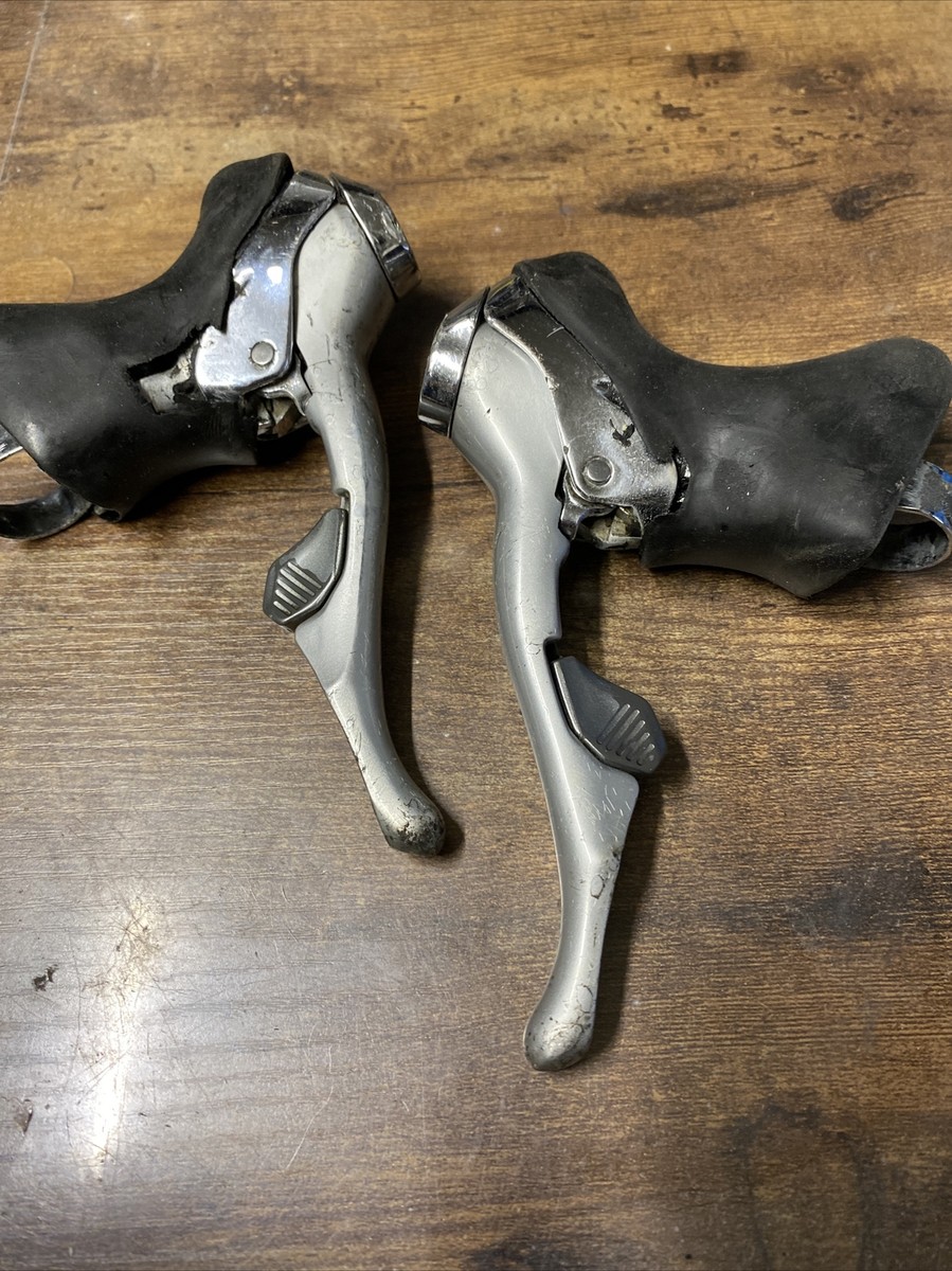 最終値下げ超貴重7400系8S DURA ACE!! Shimano Dura Ace 7400 8 Speed STI Shifters 3x8 ST-7400 Japan