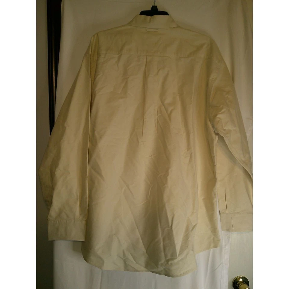 Camisa de vestir Tommy Hilfiger vintage crema con botones ropa informal de negocios Foto 2 de 2