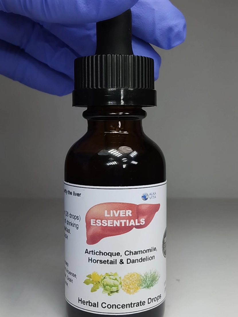 LIVER DETOX CLEANSE HERB DROPS Organic Artichoke Horsetail Dandelion By