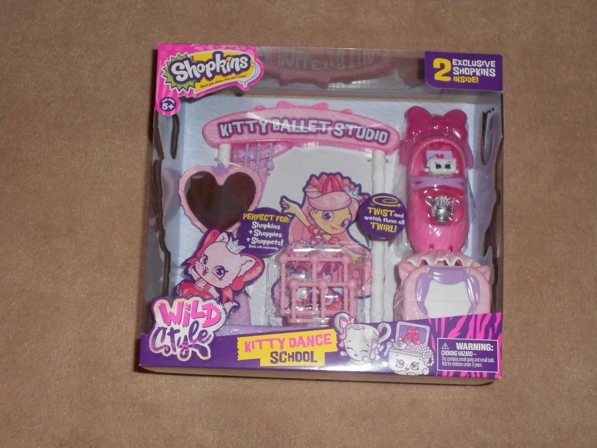 SHOPKINS WILD STYLE KITTY DANCE SCHOOL 2 EXCLUSIVE SHOPKINS SEASON 9 PLAYSET