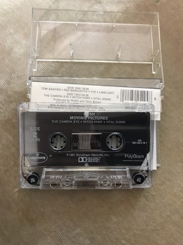 Rush Moving Pictures Poly Gram Records Cassette Ships N 24h - Foto 4 di 5