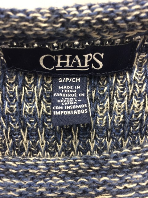 Blue Chaps Knit Sweater Sz Small Sleeveless | eBay
