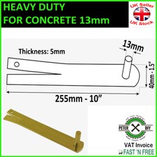 GATE HINGE Heavy Duty 13/16mm Yellow Galvanised Gate Door FOR CONCRETE