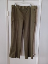 Boy Scouts Of America Men  s Green Official Uniform Cargo Pants - Size 38x29.5