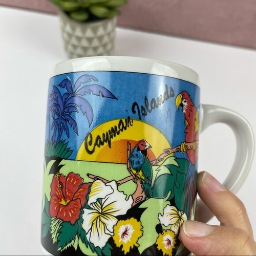 Cayman Islands Tropical Birds Coffee Mug Cup Colorful - Picture 5 of 7
