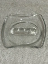 Vintage Retro Ashtray Clear Square Glass