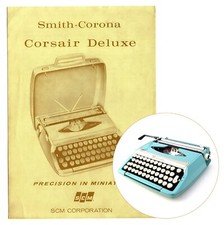 Smith Corona Corsair Deluxe Typewriter Instruction Manual Repro Antique Vtg SCM thumbnail