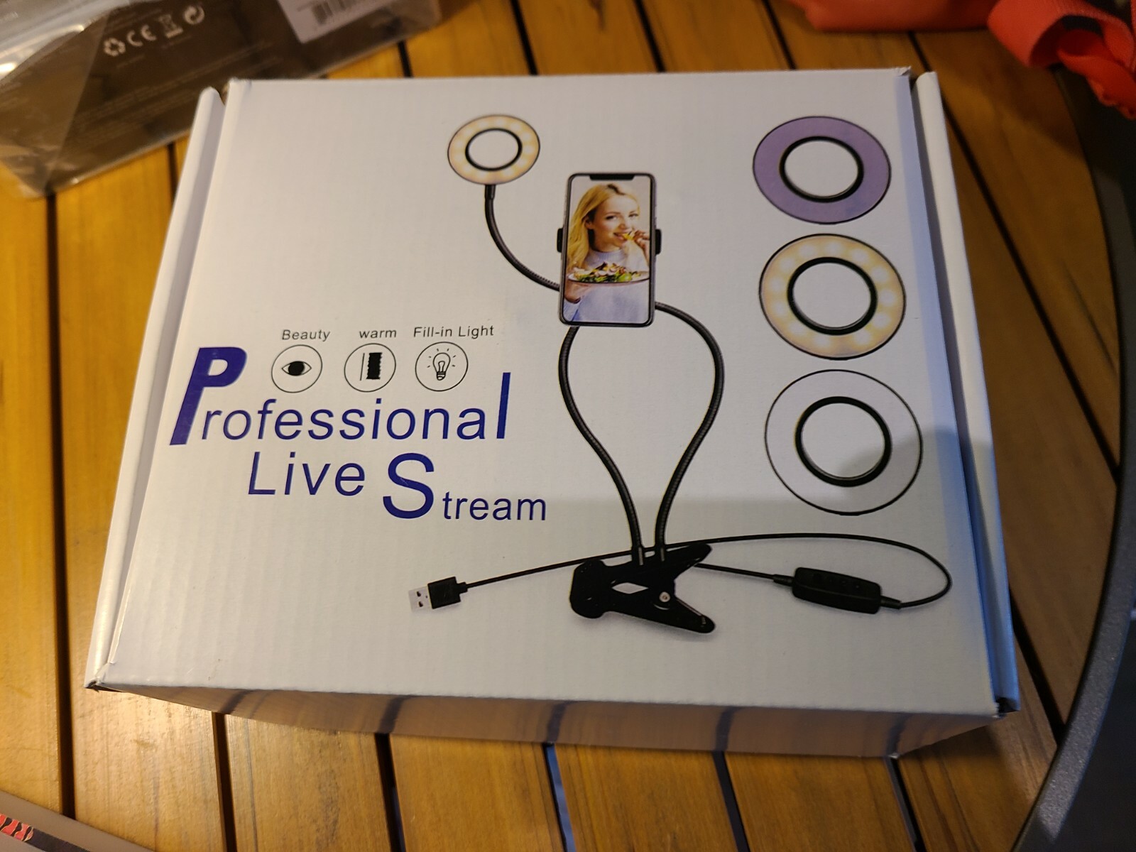 Selfie Ring Light with Holder Stand for Live Stream-image