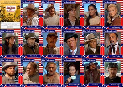 The Undefeated John Wayne Movie Trading Cards