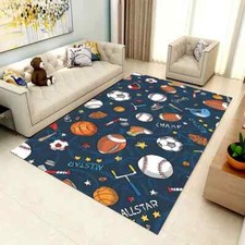 Baseball Rug,Team Rug, Sport Rug, Baseball Team Rug, Team Logo Rug, Logo Rug