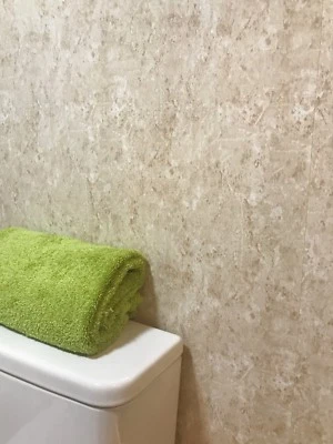 10 Granite Beige Marble PVC Bathroom Cladding Plastic Ceiling Shower Wall Panels