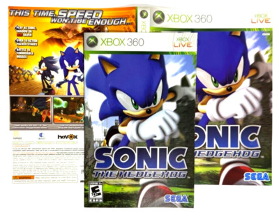 Sonic the Hedgehog - Xbox 360 - Artwork/Manual Only/No Game