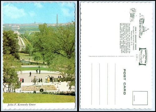 WASHINGTON DC Postcard - John F. Kennedy Grave DU