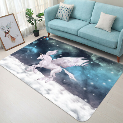 3D Unicorn Star Cloud ZHUA799 Game Non Slip Rug Mat Photo Carpet Zoe