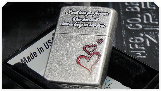 Japanese Zippo Lighter - Japan - South Korea - I Will Love You