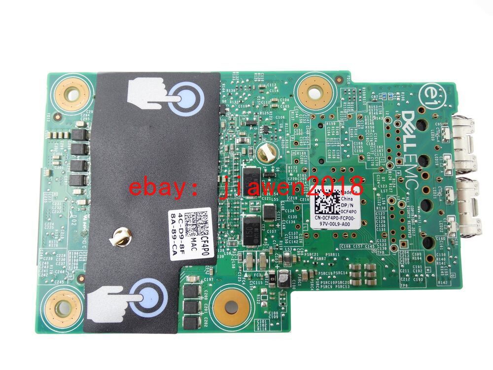 Dell Broadcom CF4P0 WC9TR 57416 Dual Port 10G SFP+ OCP Card For