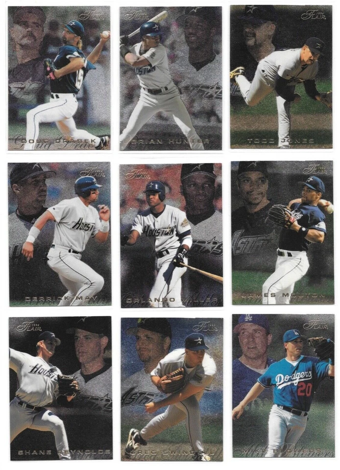 1996 Flair Baseball Trading Cards (Gold Lettering) / Choose #s 252 - 400 / mb4 - Image 3 of 4