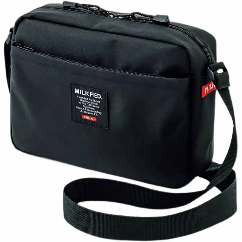 MILKFED. SPECIAL BooK 10 pocket shoulder bag BLACK 17cm x 25cm x 7cm