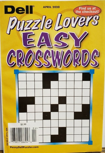 Dell Puzzle Lovers Easy Crosswords April 2020 FREE SHIPPING CB EBay