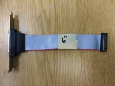 Generic DB25 Female Parallel Port Connector Adapter Cable 6" w/Bracket