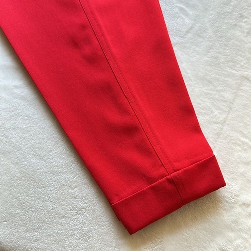 KANSAI YAMAMOTO Vintage 80s Red Pants New Wave Ribcage Baggy Designer Size 25 - Picture 12 of 15