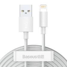 Cable Baseus, Usb/Apple Lightning, 150 Cm, White