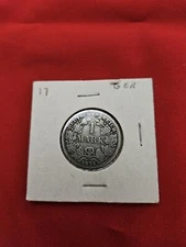 1875 German Silver 1 Mark Coin