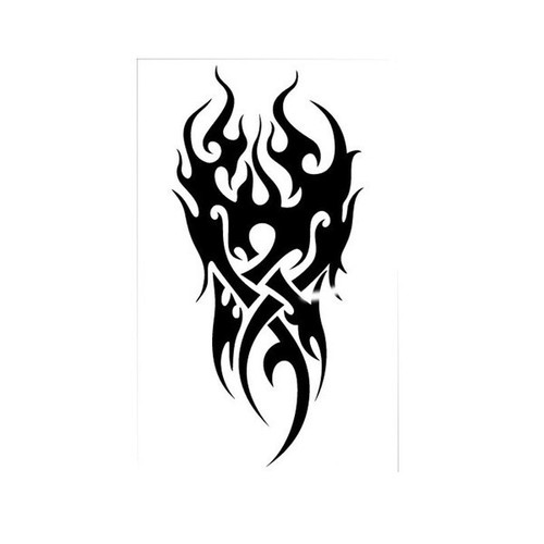 Waterproof Temporary Tattoo men's fire tatoo eagle lotus Mandala eye flame - Picture 4 of 15