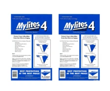 100 Mylar Comic Book Bags Mylites 4 Mil Standard Size 7 1/4" x 10 1/2" E. Gerber
