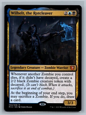 MTG Commander: Innistrad: Midnight Hunt Wilhelt, the Rotcleaver #002/038 TCG CCG