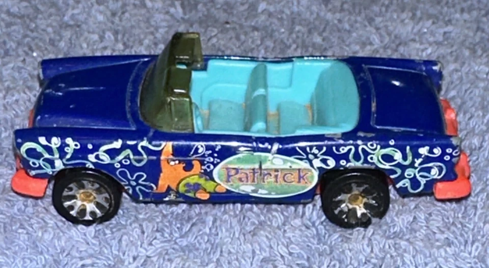 Patrick Purple 1955 Chevy Bel Air Car SpongeBob 1998 Mattel Matchbox - Image 3 of 4
